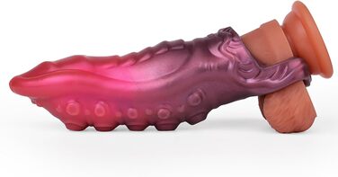 Силіконовий пеніс-чохол з кільцем для яєчок, реалістичний монстр, збільшення ерекції, екстендер, збільшення пеніса, секс-іграшка (M)