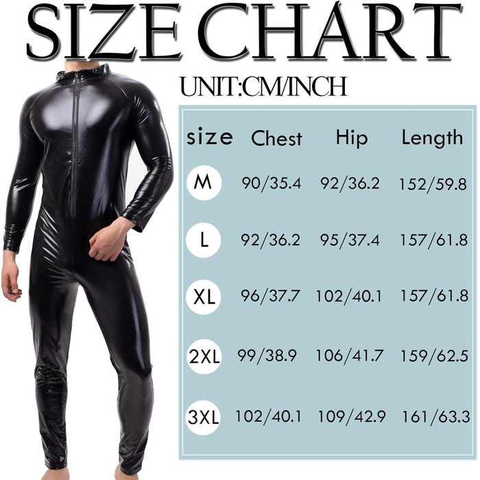 Чоловічі шорти QiaTi без рукавів, лосини на блискавці з екошкіри, боді з 2 кишенями для повсякденного носіння та клубів (XL, чорний)