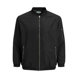 Чоловіча куртка-бомбер JACK & JONES Blousonjacke, чорна, розмір 5XL