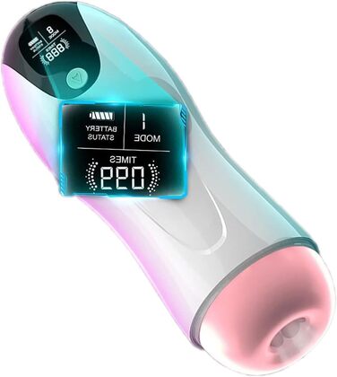 Електричний мастурбатор для чоловіків ZWBHSH: 8 режимів вібрації, 5 режимів насосу, тренажер для пеніса, бездротовий стакан, секс-іграшка для чоловіків