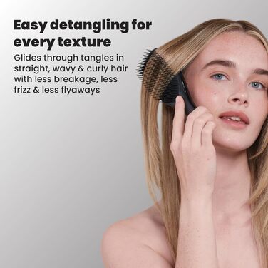 Гребінець-розплутувач для вологого волосся Tangle Teezer The Wet Detangler, Midnight Black (чорний)
