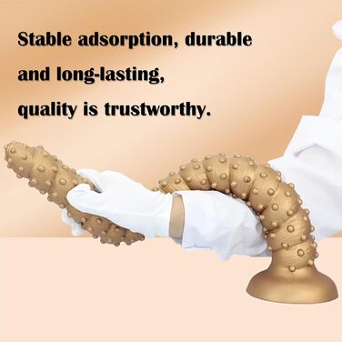 Анальний дилда Extra Langer Monster Spiral Dildo з текстурою для чоловіків та жінок, стимуляція G-точки, глибока анальна стимуляція, LZYLWC (L/Золото)