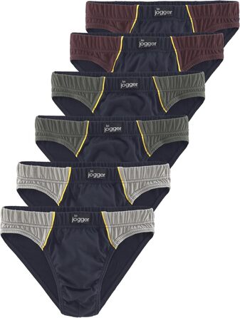 Спортивні чоловічі труси-сліпи Le Jogger з контрастними вставками, комфортні, розмір L, колір морський / кольорові вставки