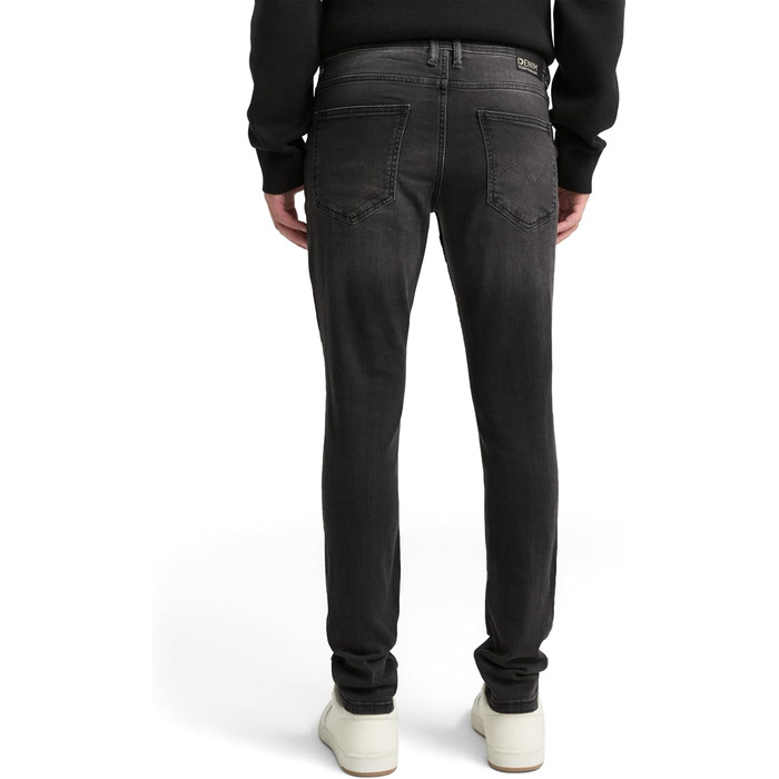 Чоловічі джинси skinny Tom Tailor Culver Denim, колір Dark Stone Black, розмір 36W/32L