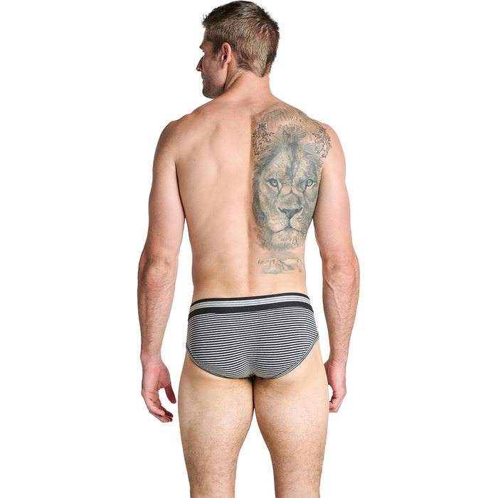 Труси чоловічі Jockey Cotton Stretch, 3 шт. в упаковці, бавовна та еластан, середньою посадкою, чорний колір, XL