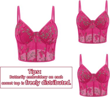 Жіночий топ-корсет з квітковою вишивкою Testudineus, на тонких бретелях, мереживний, з пуш-ап, бюстгальтер-бралетт