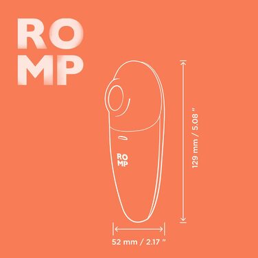 Вироб для клітора Romp Switch X - 10 рівнів інтенсивності, водонепроникний, рожевий