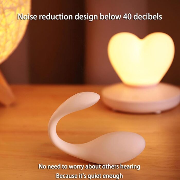 Вібратор для жінок та пар з 9 режимів вібрації, керування через додаток, тихий та потужний, білий