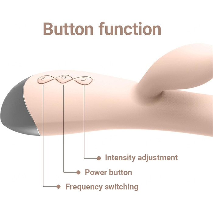 Вібратор для жінок Клітора та G-точки, кролик, силікон, 10 режимів, рожевий
