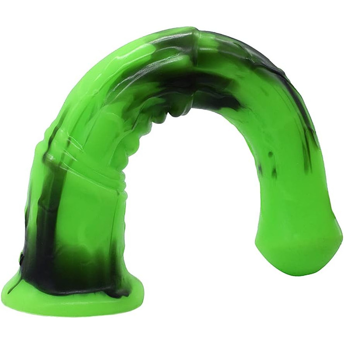 Аналдильт для чоловіків та жінок Roluck 27 см, стимулятор G-точки, масажер простати (зелений + чорний)