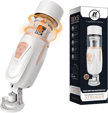 Електричний мастурбатор для чоловіків з 10 телескопічними функціями та 5 швидкостями - стимулятор пеніса, секс-іграшка