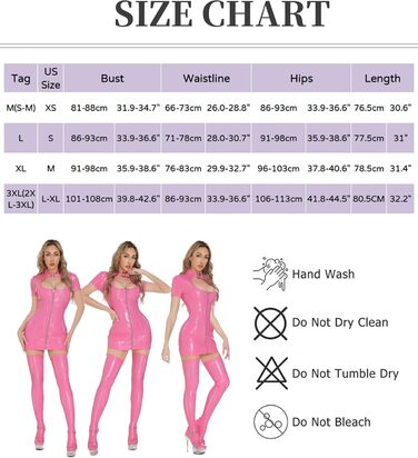 Латексна сукня для жінок Wetlook, сукня з лаку для жінок, латексний catsuit для жінок - L (Червоний, L)