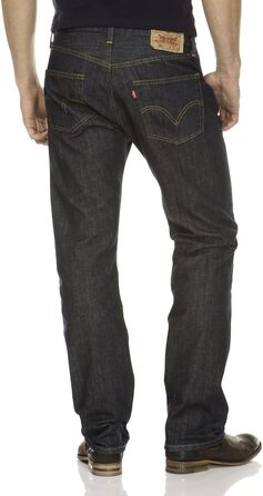 Чоловічі джинси Levi's 501 Original Straight Fit, сині (Marlon 0162), розмір 36W/34L