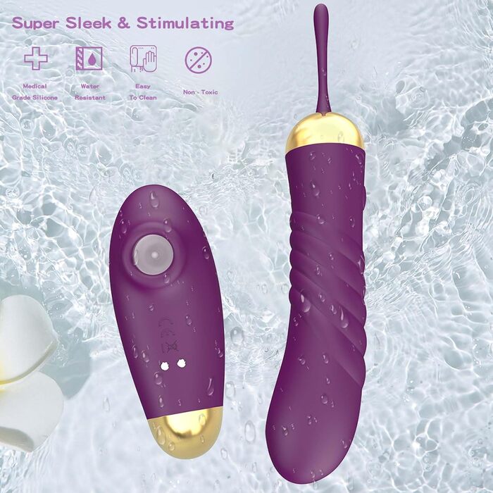 Вібратор Dildovibrator ChicLSQ зі пультом дистанційного керування – 10 режимів стимуляції та 10 режимів вібрації, вібратор G-точки для пар. Потужний та тихий AV-стабілізатор, ідеальний для самостійного та парного задоволення.