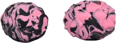 Анальні та вагінальні стимулятори-кульки Liebeskugeln Alien Sporen, Platinum Silicone, 3 шт. (рожевий, чорний)