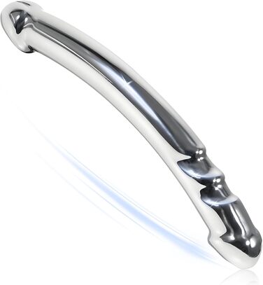 Анальний масажер для жінок Amazbee G-Spot, металевий дилда з двома головками для масажу, іграшки для пар, для чоловічої простати