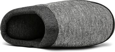 Зимові домашні капці Mishansha унісекс з ефектом пам'яті (Memory Foam), теплі та протиковзкі тапочки для жінок та чоловіків, сірі, розмір 48 EU