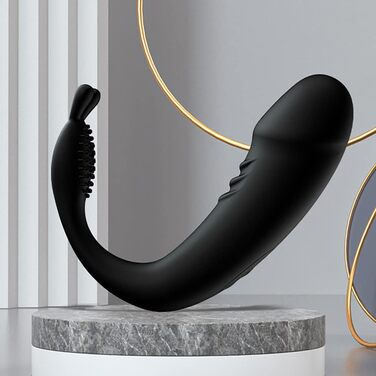 Секс-іграшка для жінок Silikon Vibrierendes Ei з пультом керування - віброяйце, вібратор для вагінального та кліторального масажу (Чорний)