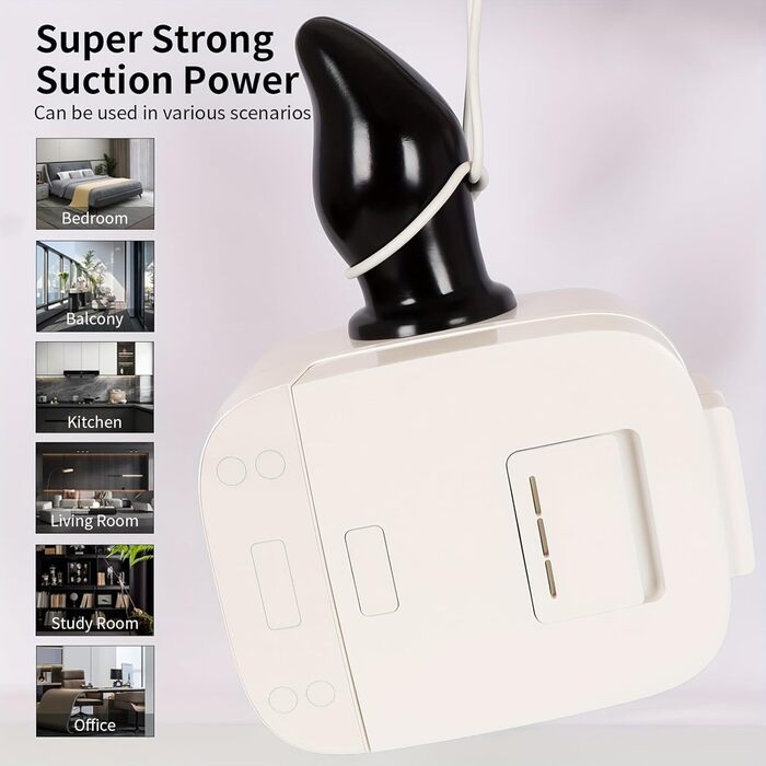 Анальний розширювач HXLXW Giant XXL з присоскою для чоловіків та жінок. Масажер простати, дилататор для вагіни та анусу. Іграшка для дорослих, чорний колір