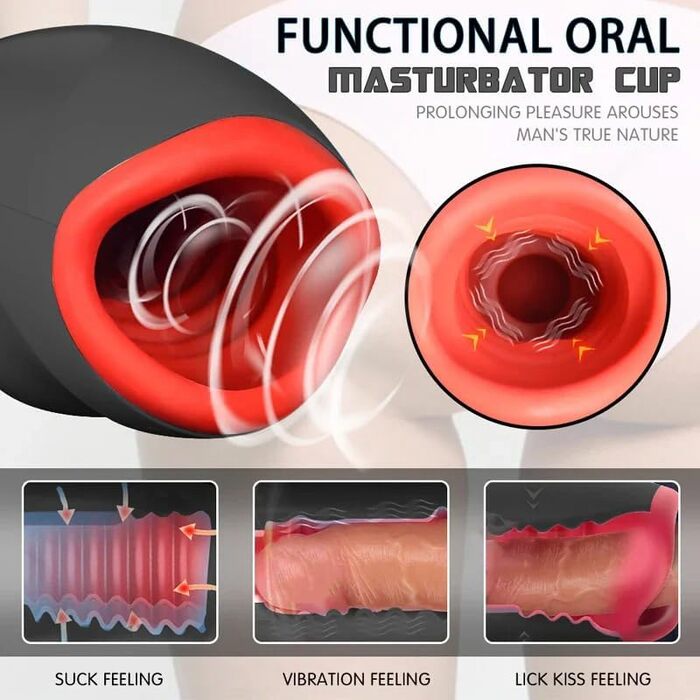 Вібратор для чоловіків Guspiun з нагріванням та 10 режимами - для соло задоволення