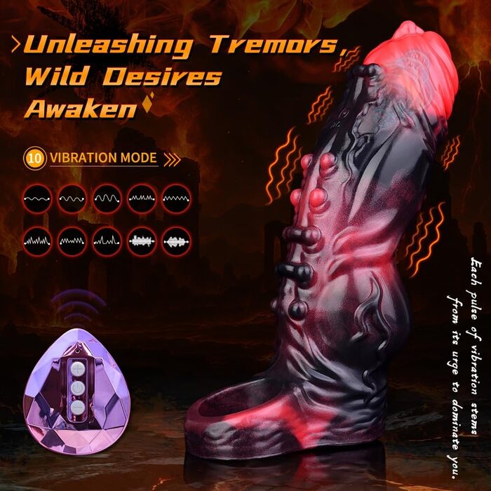 Вібратор для чоловіків NAIXBTY з реалістичним дизайном, пеніс-манжета, 10 режимів вібрації, стимулятор головки, збільшувач пеніса