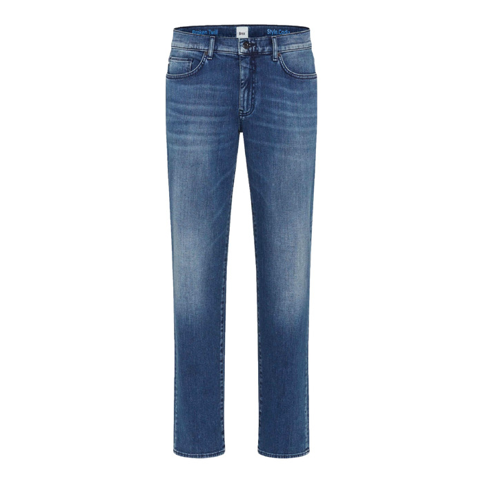 Чоловічі прямі джинси BRAX Cadiz Premium Flex, темно-сині (Blue Vintage Wash), 32W/34L