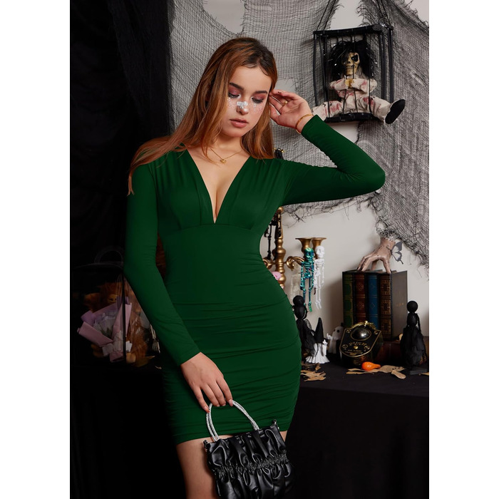 Сукня-коктейльна жіноча GOBLE, чорна (M, зелена)