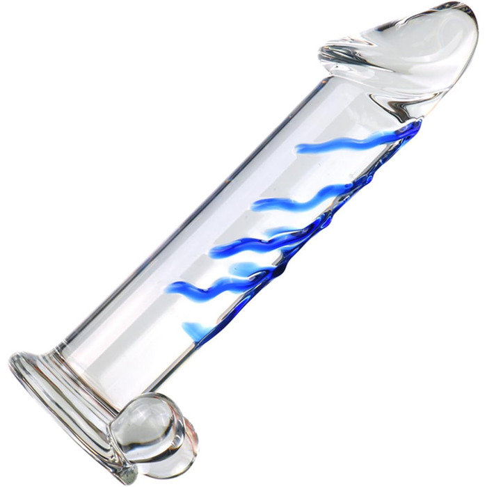 Скляний анальний плагін Hrekssi для стимуляції G-точки та аногеального масажу, для жінок та чоловіків