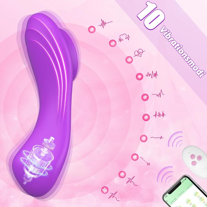 Вібратор-метелик DRAGOSTI Ultra-Thin 0.09Pfund - тихий, з магнітною підставкою та пультом керування, 10 режимів вібрації, для дорослих, для пар