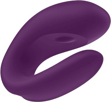 Satisfyer Double Joy Connect App - парний вібратор з керуванням через додаток | 9 см | Інтимні іграшки для пар | Сильні вібрації | Керування через додаток | Фіолетовий колір