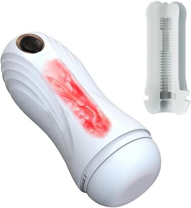 Електричний мастурбатор з телескопічною функцією та 3D-вагінальним дизайном для чоловіків. Стимулятор пеніса, тренажер, секс-іграшка.