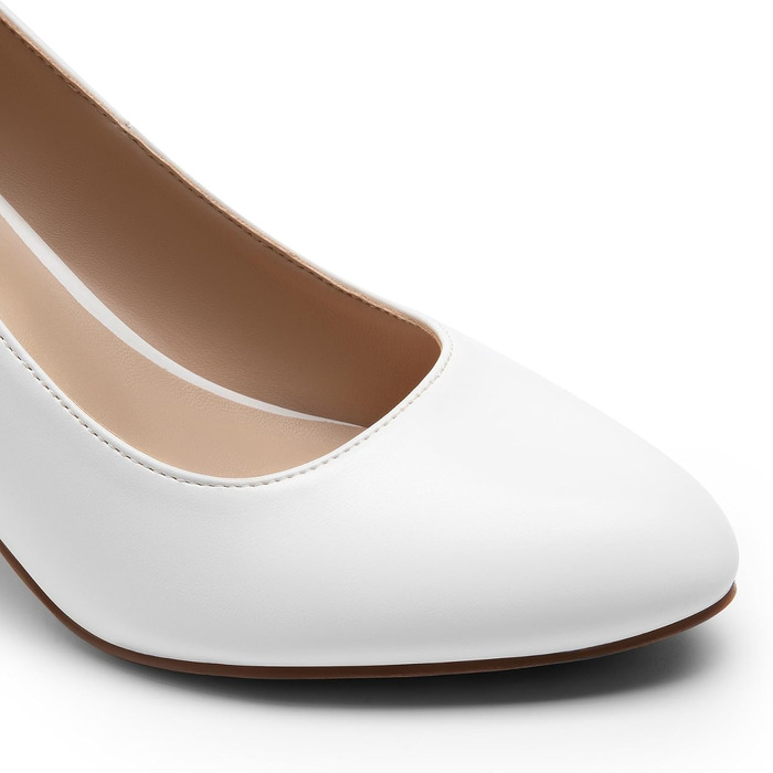 Жіночі класичні туфлі-човники Dream Pairs з закритим носком, білі, розмір 40 EU
