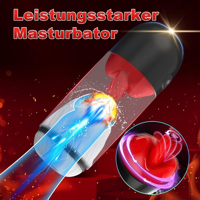 Електричний масажер для чоловіків PINTLE з керуванням через додаток - 360° обертання, 9 режимів вібрації, стимулятор пеніса для соло-ігри, сексуальні іграшки для чоловіків