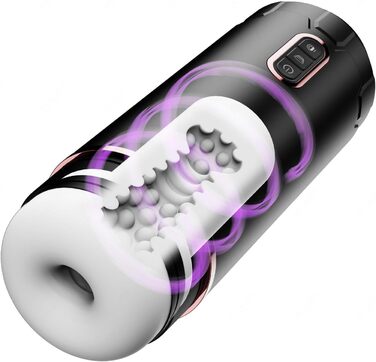 Автоматичний електричний статевий аксесуар з 5 режимами всмоктування та 10 вібраційними режимами, 3D силікон, стимулятор пеніса та вагіни