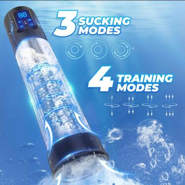 Електрична вакуумна помпа для збільшення статевого члена JFRong з 3 режимами тренування та 6 рівнями вакууму