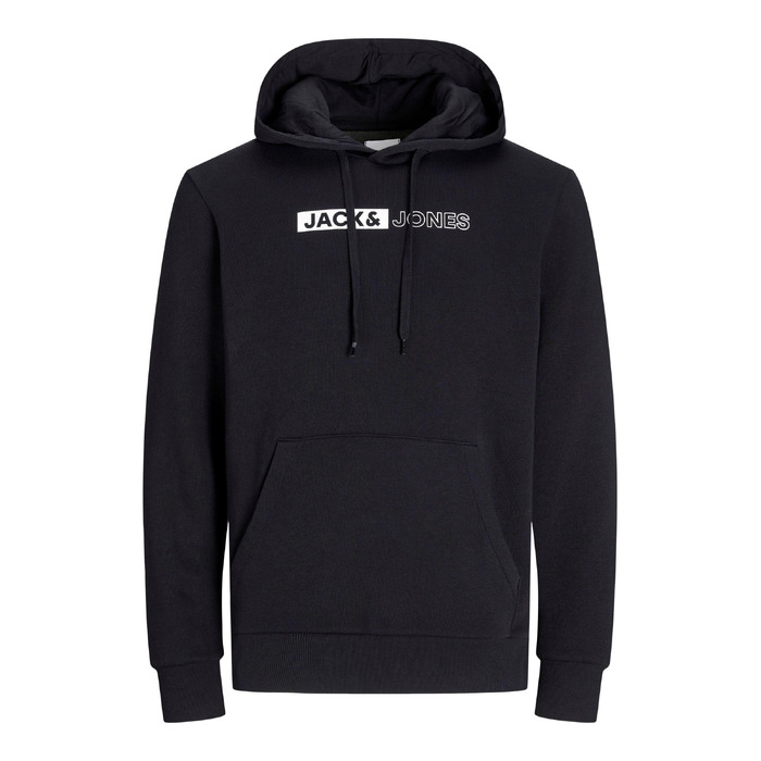 Чоловічий теплий худі з принтом JACK & JONES Basic Kapuzen Sweatshirt, колір Dusty Olive/Green, великий розмір 8XL