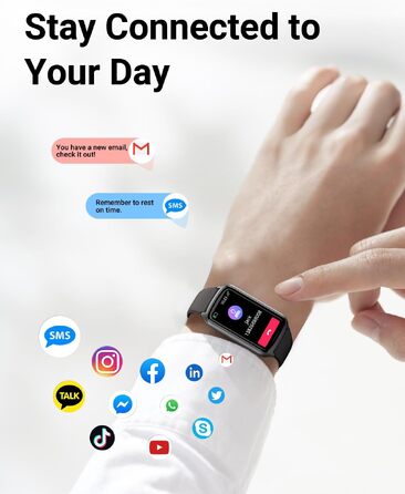 Фітнес-трекер Smart Watch для жінок та чоловіків, водонепроникний 5ATM, моніторинг SpO2, пульсу та сну, 20+ режимів тренувань, крокомір, чорний