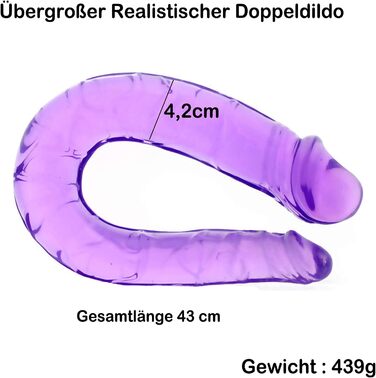 Двосторонній анальний/вагінальний дildo для лесбійок з двома виступами, гнучкий, для мастурбації та сексуальних іграшок