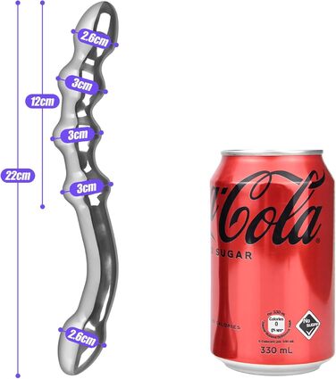 Анальний стимулятор SXOVO з нержавіючої сталі: двійний дildo, масажер простати, для чоловіків та жінок
