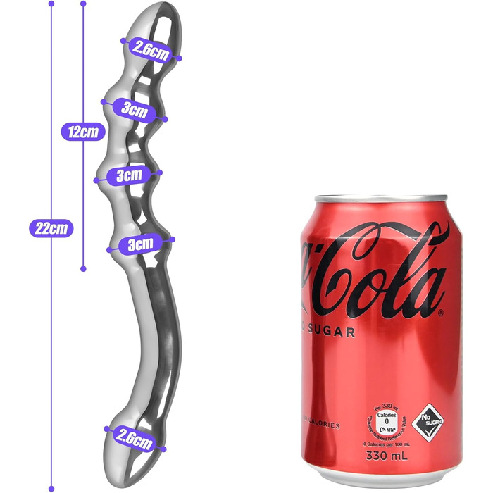 Анальний стимулятор SXOVO з нержавіючої сталі: двійний дildo, масажер простати, для чоловіків та жінок