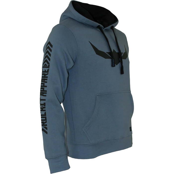Чоловічий худі ROCK-IT Apparel Urban Streetstyle з капюшоном та флісовим начосом, камуфляж Dark Camo (Coronet Blau), розмір 3XL
