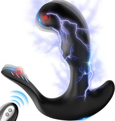 Вібратор для простати - анальний вібратор з 5 імпульсів та 10 вібрацій для чоловіків та жінок. Іграшки для анального сексу, парні іграшки.
