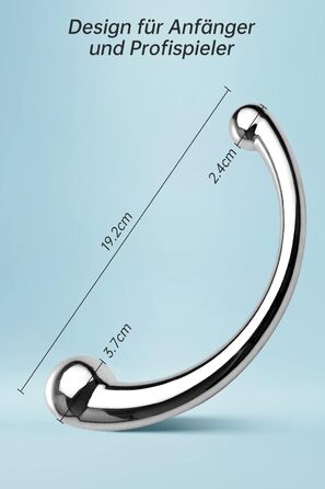 Анальний вібратор Roluck для чоловіків та жінок - металевий анальний плагін, стимулятор G-точки та вагіни