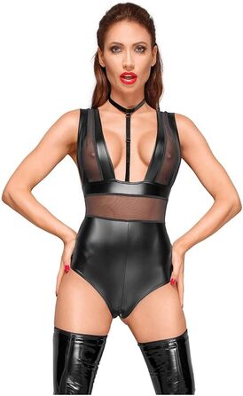 Тіло для вологого тіла 3 BRUJAS Velvet, чорний, розмір M