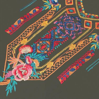 Сукня літня бохо в мексиканському стилі з вишивкою, короткий рукав, туніка хіпі, розмір XL, зелена