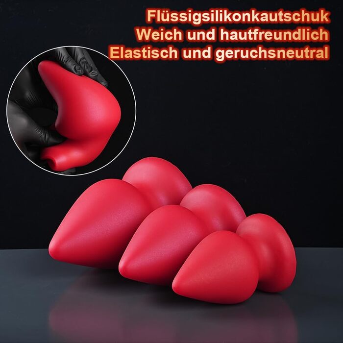 Анальний плагін NAIXBTY з силікону, XL, з присоскою для масажу G-точки та простати. Іграшки для дорослих для жінок та чоловіків