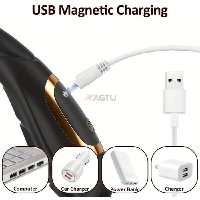 Анальні вібратори Seckoe: комплект з кільцем для пеніса та анальним провідником (9 режимів вібрації)