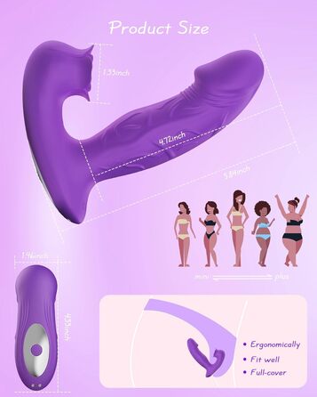 Набір вібраторів для жінок, вібратор клітора та G-точки, 9 режимів, 9 рівнів інтенсивності, пульт дистанційного керування, водонепроникний, тихий, секс-іграшка для пар