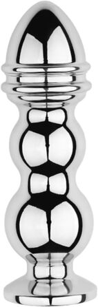 Анальний вібратор з металу (нержавіюча сталь) - анальний плагін, простата, дилда, анальний інструмент