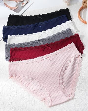 Жіноча бавовняна білизна Levao: комплект трусиків-сліпів, бра-хіпстерів, 6 кольорів, S-XXL